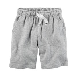 Carter's Baby Boys' French Terry Shorts (Baby) (3 Months, Light Grey)