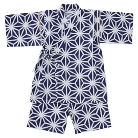 RED PONY Setup Southern Cross School Setup Jinbei Boys, Linen Leaf Pattern Indigo (28)