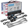 HANDT Retractable Ratchet Straps (2PK) 1in x 6ft - 1,500lb