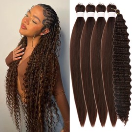 Dark Brown Braiding Hair for Boho Braids Bohemian Boho Braiding Hair for Black Women