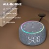 White Noise Machine Alarm Clock for Bedrooms - 5W Stereo