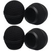 SOVNSG 4PCS Black Microphone Ball Head, Replacement Steel Mesh Grille