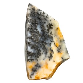 Amazing Gemstone 2 Pieces Dendrite Opal Raw Crystals and Healing Stones, Natural Rocks for Tumbling and DIY