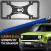 No Drill Front License Frame Compatible with Jeep Renegade 2015-2023