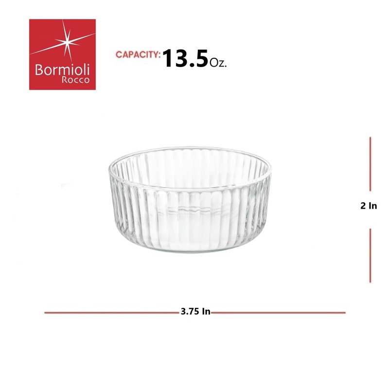 Bormioli Rocco Exclusiva Mini Serving Bowls, Set of 2-15.25 Oz.
