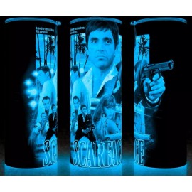 Unbranded Glow in the Dark Scarface 70s Al Pacino - Michelle Pfeiffer Cup Mug Tumbler 20oz