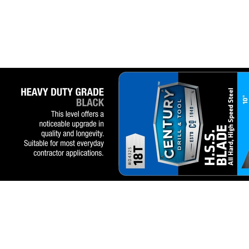 Century Drill & Tool 4326 High Speed Steel Hacksaw Blade,