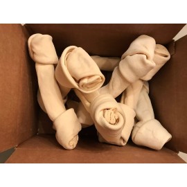 Willmar Pet BIO21 8 pcs of 9-10" White Rawhide Knotted Bone