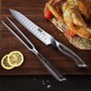 HOSHANHO High Carbon Stainless Steel Carving Knife and Fork Set,Professional