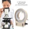 Microscope Illuminator Ring LED Light Source Adjustable Accessory 100‑240V