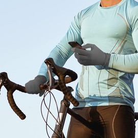 Mount Tec Fishing Gloves UV Protection Gloves Driving Gloves Men UPF50+ Sunscreen Gloves for Cycling Biking Sporting Hiking Golfing, Charcoal, S