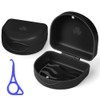 OFFCUP Braces Box with Aligner Removal Tool Clip Box Portable