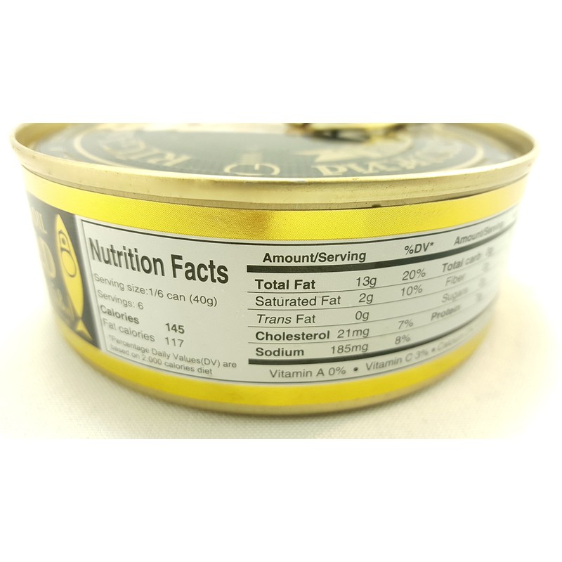 RIGA GOLD Riga Sprats Smoked Sprats In Oil. LARGE Sized