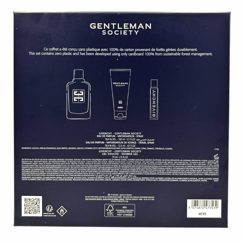 Gentlemen Society by Givenchy for Men - 3 Pc Gift