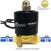 1/4" NPT Brass Electric Solenoid Valve 12V DC Normally Closed