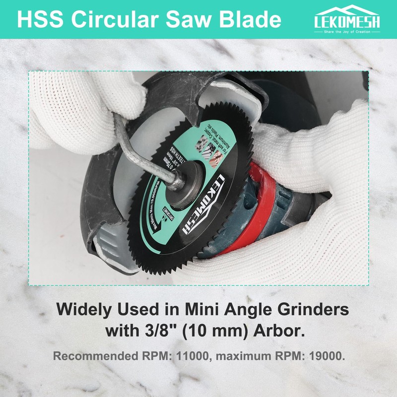 HSS Circular Saw Blade - 3 Pieces 75 mm x