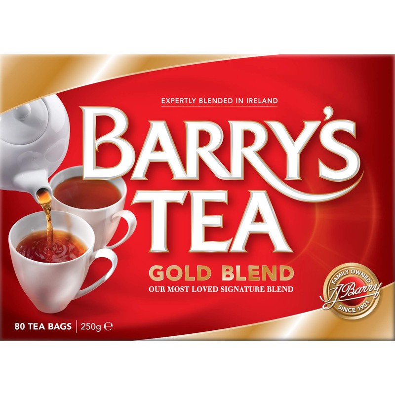 Barry's Tea Gold Blend 80ct 3-Pack (240 Teabags), Direct from