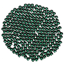 Novani Rhinestones 3000Pcs Flatback Crystal Round Loose Gemstones Glass Rhinestones for Crafts Makeup Nail Art Clothes Shoes DIY Decorations(SS10, 2.7-2.9mm,Emerald)