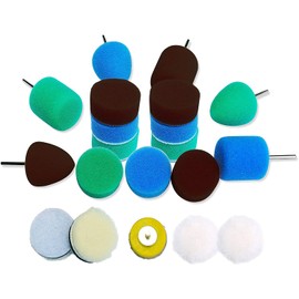 Xsdjasd Detail Polishing Pads, Buff Pad Kit for Mini Polishing Machine, Electric Drill Rotary Tool, Polishing Pad for Small Area Polishing