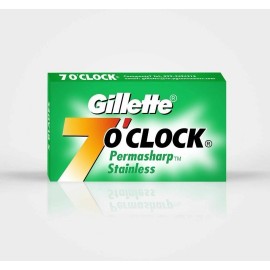 Gillette 100 Gillette 7 'clock Double Edge Razor Blades Classic Safety Stainless Two Side