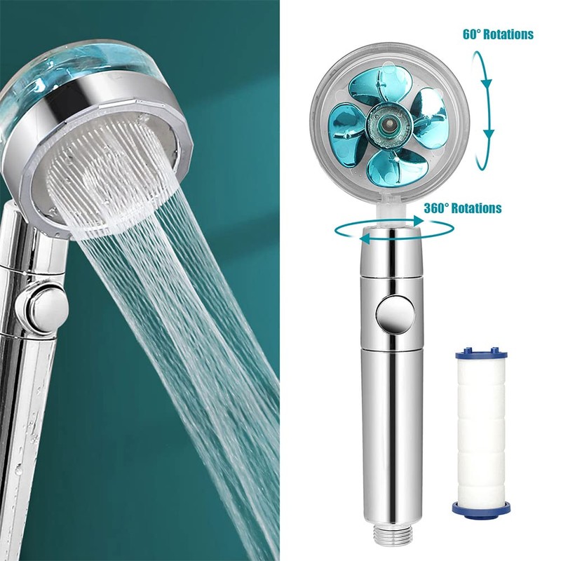 Magik Water Saving Flow 360 Spinning High Pressure Nozzle Shower