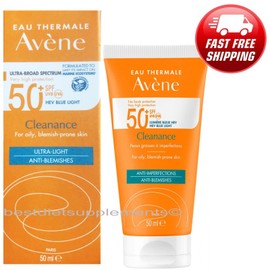 11/2026 Avene Sun Cleanance Sunscreen SPF50+ 50ml For Oily Skin Exp 11/2026