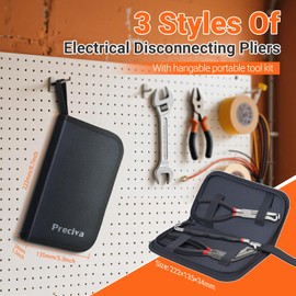 Preciva 3 PCS Electrical Disconnect Pliers, Electrical Connector Pliers for Cars, Automotive Electrical Plug Connectors, Automotive Wire Locking Push Tab