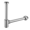 RANDOM Brass Round Bottle P-Trap 1 1/4,Raise and Lengthen Adjustable