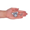 SKIR'CO Pack of 4 Small 30 mm Furniture Castors Rubber