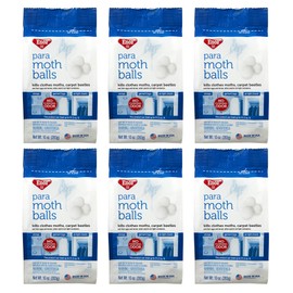 Enoz para Moth Balls with No Clinging Odor: Kills Clothes Moths, Carpet Beetles, Eggs, and Larvae, Use for Storage, 10 oz Bag (Pack of 6)