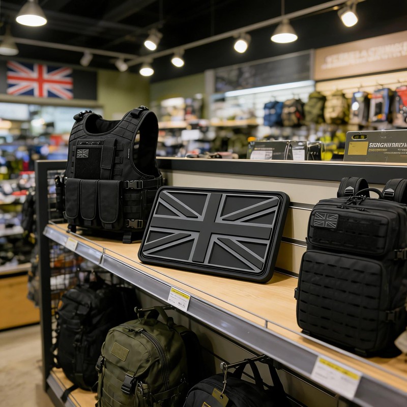 Union Jack Patch, 3D PVC Hook & Loop for Rucksacks,