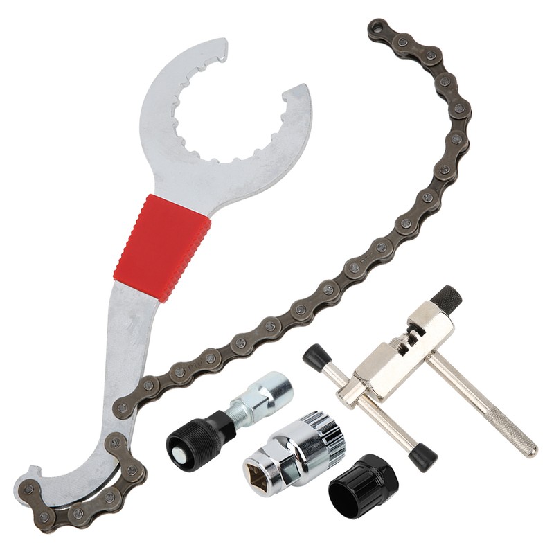 5Pcs Bicycle Repair Tool Set Mountain Bike Chain Cutter Flywheel