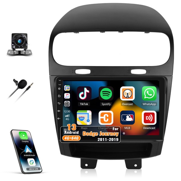 [4G+64G] Android 13 Car Stereo for Dodge Journey 2011-2019 with