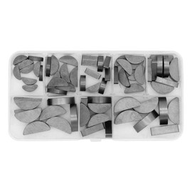 VOANZO Woodruff Key Set Moon Gear Shaft Drive Moon Gear Shaft Drive for Mechanical Industry 8 Sizes Box