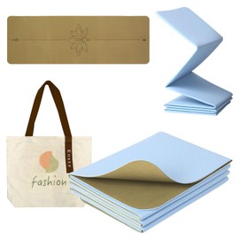 Enssy Travel Yoga Mat Foldable Folding Small 173 61 0.4cm come with Tote Lightweight Pilate