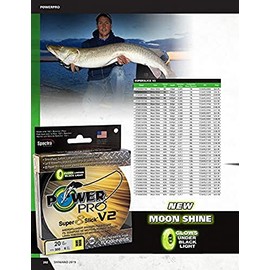 POWER PRO SSV2 40 LB X 1500 YD Moon Shine Braid