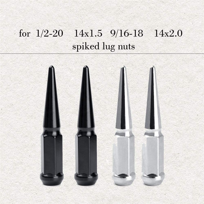 Dynofit Solid Spiked Lug Nuts Key with 19mm Hex, Universal