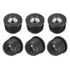 sourcing map 6Pcs Inserts for Round Tubes with M8 Thread,