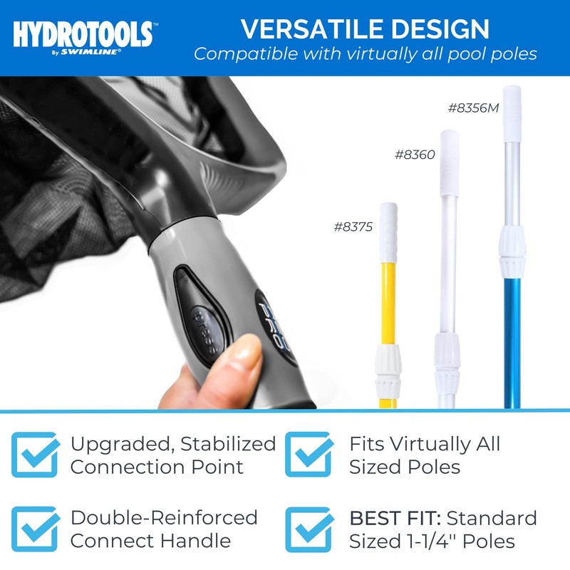 Swimline HYDROTOOLS 80605 Leaf Net Inground Above Ground Pool Pond