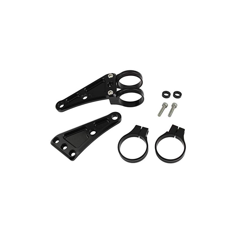 POSH 032048-06 Motorcycle Supplies Machine Long Headlight Stay, 2 Circle