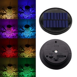 EDOF 2 Packs 8 Color Solar Lights Replacement Top(Top Size 3.74 inch,Bottom Size 2.83 inch),Garden Gift Garden Decor,Replacement Solar Light Parts,Solar Lanterns Outdoor Hanging Waterproof Decoration