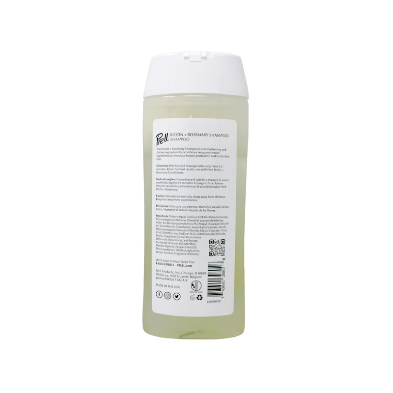 Prell Biotin + Rosemary Strengthens & Thickens Color Safe Shampoo