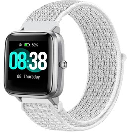 VELULYX Nylon Elastic Strap Compatible with Veryfitpro ID205L, 19 mm for ID205L GRV FC1 IDW15 ID205S ID205G ID215G ID216 YM205L Uwatch3 Ufit GT BV205L TE021 SW020 SW021 SW023