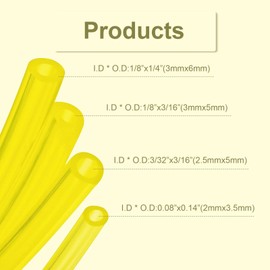 4 Sizes Strimmer Fuel Line, for String Trimmer Chainsaw Blower Lawn Mower and Other Outdoor Power Tools, Hose Clamps for Small Engines