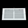 [2 Pack] Fits 12x6 Duct Opening | Steel Triangular Baseboard