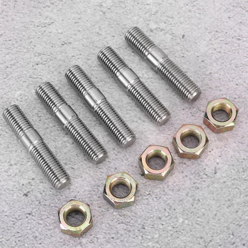 M10x1.25 50mm Turbo Stud Kit, Bolt Exhaust Port Stud Nuts