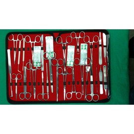 NEW 117 Pcs Advanced Dissection Kit For Anatomy & Biology Medical Students With Scalpel Knife Handle-Blades!Lab Veterinary Botany Stainless Steel Dissecting Tool Set For Frogs Animals etc (ALL IN ONE)