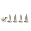M4 Stainless Steel Self Tapping Screws,100pcs M4x12mm Phillips Flat Head