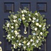 Quixem 20 Inch Easter Wreath for Front Door, Spring Eucalyptus