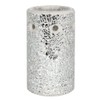something different Silver Pillar Crackle Burner